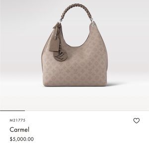 Brand new Louis Vuitton Carmel bag. Color Galet.